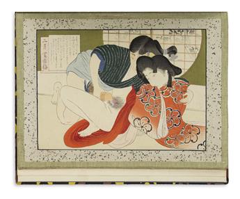 (EROTICA.) Group of 3 Chinese or Japanese shunga albums.